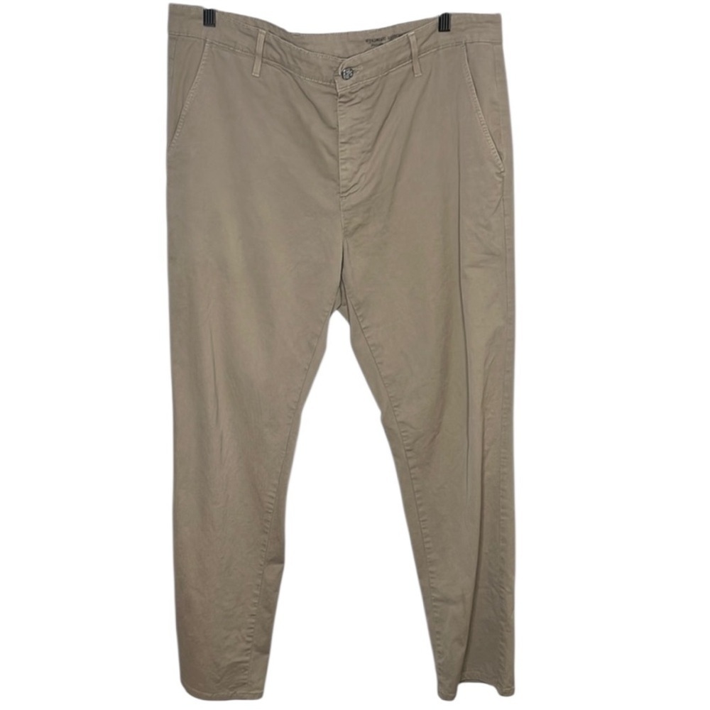 Adriano Goldschmied Supply Tan Standard Issue Slim Khaki Pants Men Size 38 SPOT